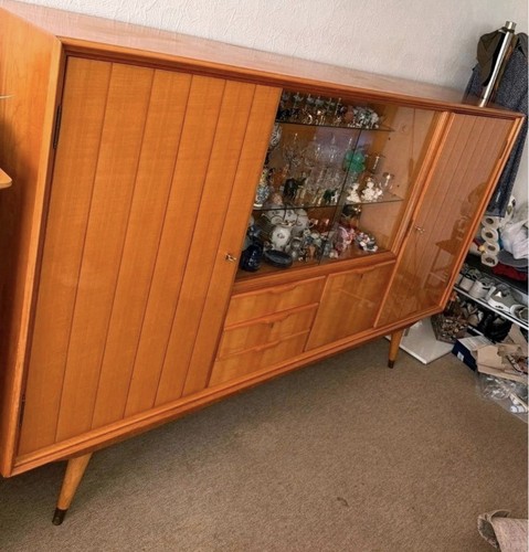 Vintage highboard vitrine - vintage, /
