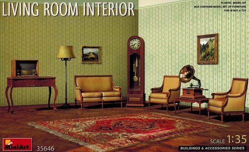 Miniart 35646 living room - miniart,