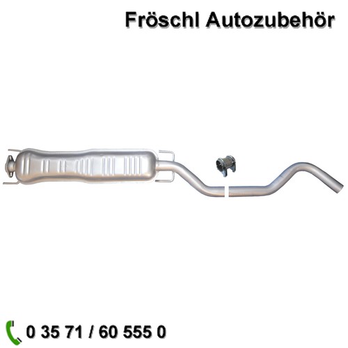 Schalldämpfer auspuff mitte - schalldämpfer,