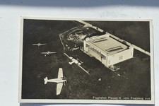 Ak Flughafen Plauen im Vogtland v. Flugzeug aus