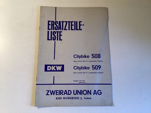 Dkw ersatzteilkatalog citybike - dkw,
