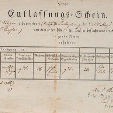 Entlaßschein Abschluss