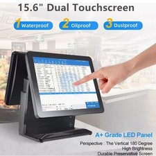 Kasse Gastro Restaurant Touchscreen Monitor 15.6" Dualer LCD Kassenmonitor POS