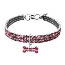 Hundehalsband mit Strasssteine