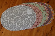 Tischset, Platzset, oval, aus 100 % Baumwolle, 
