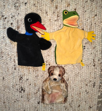 3x Original Steiff Handpuppen