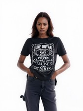 Luke Bryan Bandshirt 2016 Tour Backprint T-Shirt Damen M Country Music Shirt