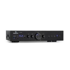 HiFi-Verstärker Stereo 2-Kanal Amplifier 400W RMS Bluetooth USB MP3 schwarz