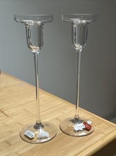 Freiherr Poschinger Glas Kerzenständer Kerzen Ständer mundgeblasen H:24,3cm neu