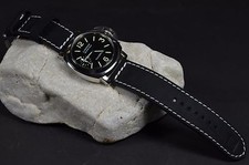 UHRENARMBAND ECHT SCHWARZ II