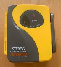 walkman retro Farbe gelb