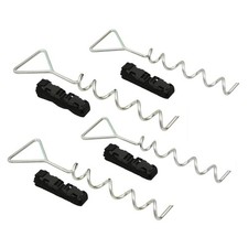 Ultrasport Befestigungsset Bodenverankerung Bodenanker 2024 Silber/Schwarz 40cm