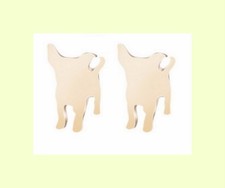 Ohrstecker Ohrringe Hund Pinscher gold 