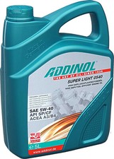 ADDINOL Super Light 0540 5 Liter SAE 5W40 Motoröl Audi VW BMW Mercedes Renault
