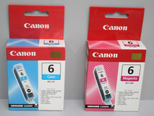 2er Canon Original BCI-6Y+BCI-6M Druckerpatrone Cayn+Magenta für pixma iP3000