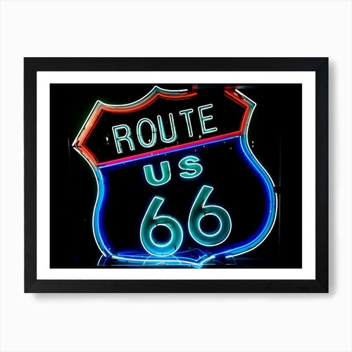 Route leuchtreklame - route,