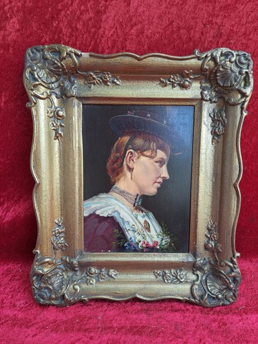 Gemälde frau in tracht - gemälde,