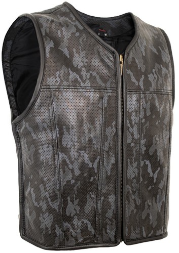 Herren lederweste biker - herren,