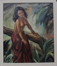 Stehender weiblicher Akt