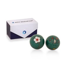 Qigong Kugeln | Blume grün |