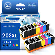 12x Druckerpatronen für Epson 202 XXL Expression Premium XP 6000 6005 6100 6105