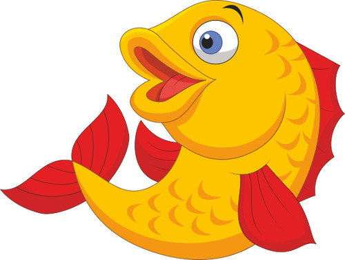 Aufkleber lustiger goldfisch - lustiger,