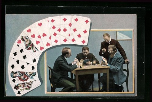 Männer beim skatspiel mit - männer,