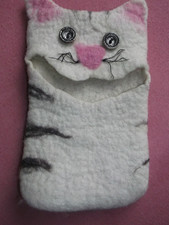 Handyhülle Filz Motiv Katze