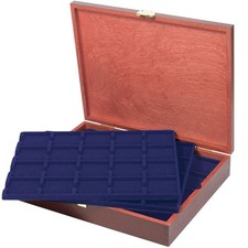 Lindner Echtholz Münzkassette