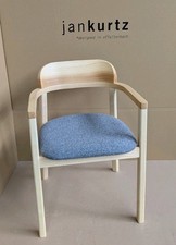 LENNO Stuhl helle Eiche natur Boucle schiefergrau 46 Jan Kurtz