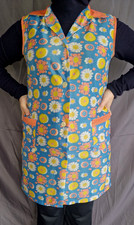 Nylon Dederon kittel schürze Vintage  Apron Gr. 164-Original 70er Jahre---