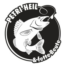 Aufkleber Wetterfest Angler