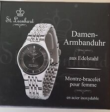 St. Leonhard Damen-Uhr mit Etui - neu