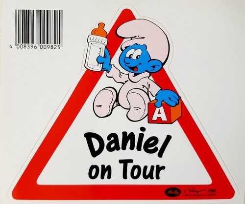 Schlumpf aufkleber daniel - schlumpf,