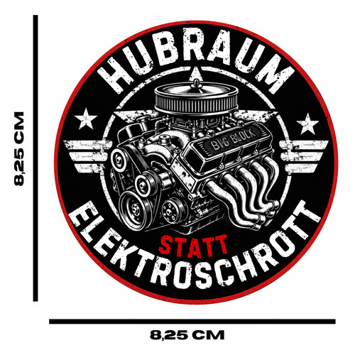 Sticker hubraum statt - sticker,