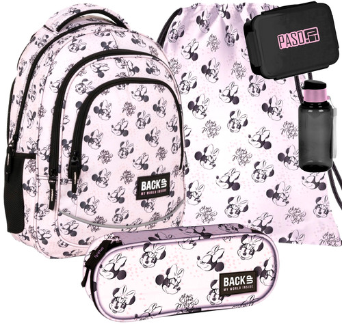 5teile schulrucksack minnie - 5teile,