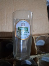 1 x Sinner Brauerei Karlsruhe 0,2l  altes Bierglas Bier Glas müßte 50/60 Jahre