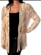 Damen Wildleder Leder Western