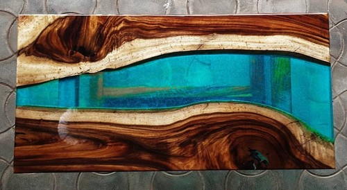 Ocean blue epoxy - river, table