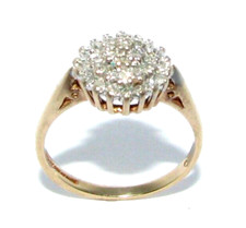 Damen 9ct 9carat Gelbgold &