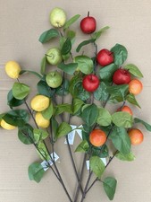 4x Künstliche Obststängel