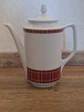 Vintage Kaffeekanne – Bayreuther Waldsassen Bavaria Germany 164 – Rot kariert