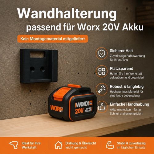 Akkuhalter wandhalterung - akkuhalter,