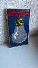 Altes Fulgor Glühlampen Türschild Blechschild Werbung Reklameschild Schild 50ies