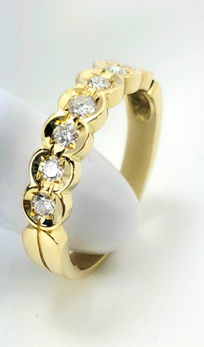 Diamant ring gold 750 - diamant,