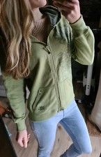 Sweatjacke Grün Khaki Oliv