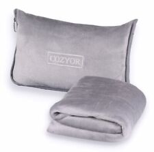 Reisekissen & Reisedecke 2 in 1 mit Rucksack-Clip + Kofferbefestigung 170x100 cm