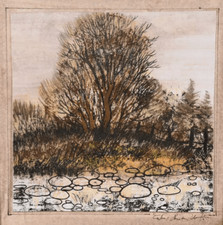 Landschaft | Mischtechnik von