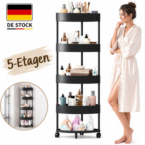 Eckregal mit rädern - mit,