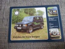Isuzu Trooper Römhild Off-Road Zubehör Prospekt Brochure Sheet Deutsch selten